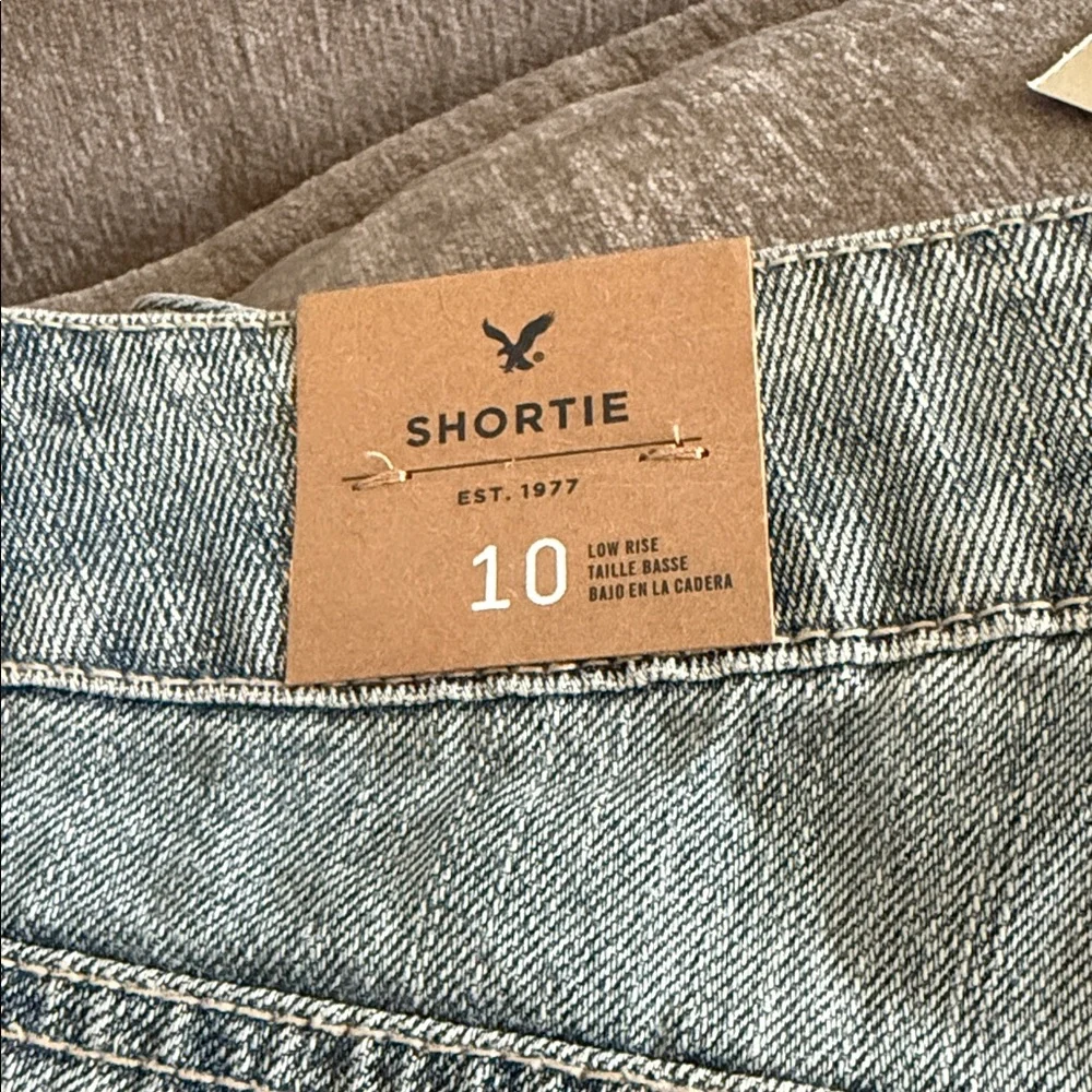 NWT American Eagle Outfitters “shortie” Shorts with Distressed Lace Trim - Picture 6 of 7